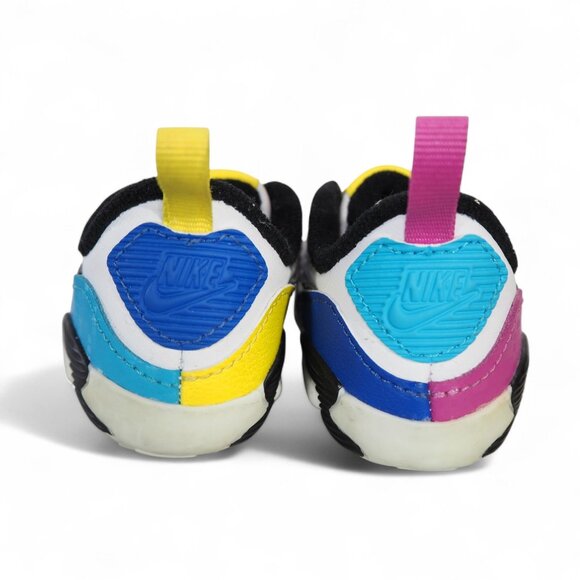 Nike Air Max 90 SE CB 'White Mismatch' Infant 4C Classic Sneakers DZ7271-100 - Picture 5 of 10